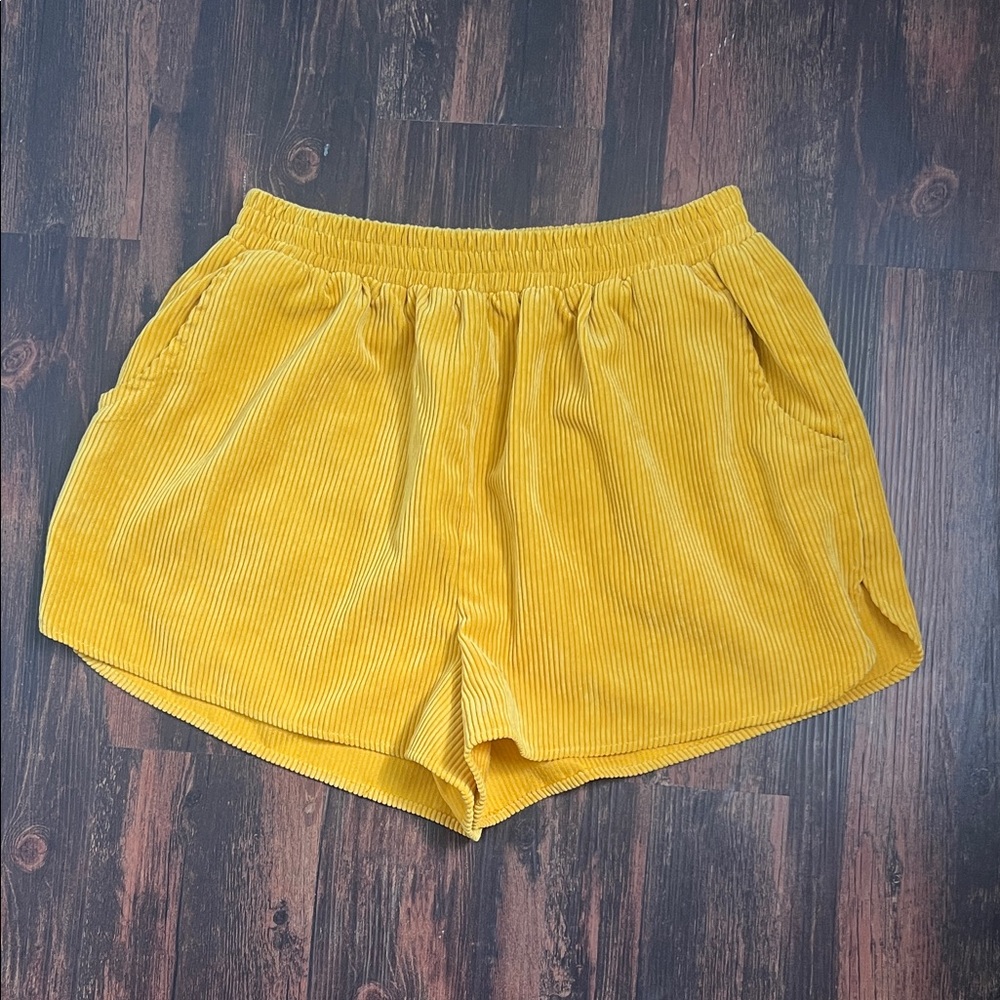 Wild Fable Yellow High Waist Shorts - Picture 4 of 6